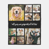 Moderne gepersonaliseerde 10 foto collage fleece deken (Voorkant)