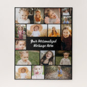 Moderne Gepersonaliseerde 16 Fotocollage Aangepast Legpuzzel (Verticaal)