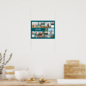 Moderne gepersonaliseerde 19 foto collage poster (Keuken)