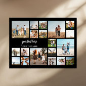 Moderne gepersonaliseerde 19 foto collage poster