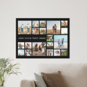 Moderne gepersonaliseerde 19 foto collage poster