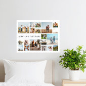 Moderne gepersonaliseerde 19 foto collage poster
