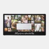 Moderne gepersonaliseerde 22 foto collage bureaumat (Keyboard & Muis)