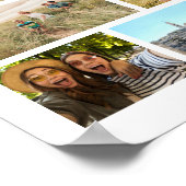 Moderne gepersonaliseerde 22 foto collage poster (Hoek)