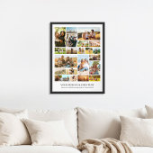 Moderne gepersonaliseerde 22 foto collage poster