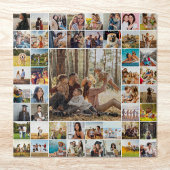 Moderne gepersonaliseerde 49 foto collage legpuzzel