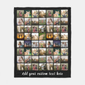 Moderne gepersonaliseerde 56 foto collage fleece deken (Voorkant)