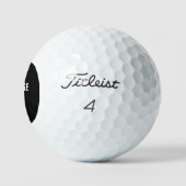 Moderne gepersonaliseerde aangepaste boodschap golfballen (Logo)