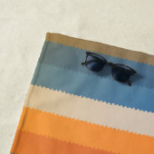 Moderne gepersonaliseerde aangepaste kleurrijke pa strandlaken (In situ)