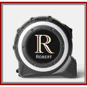 Moderne gepersonaliseerde aangepaste monogram naam rolmaat