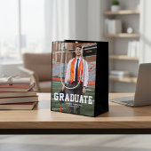 Moderne gepersonaliseerde afstudeerfoto afstuderen medium cadeauzakje