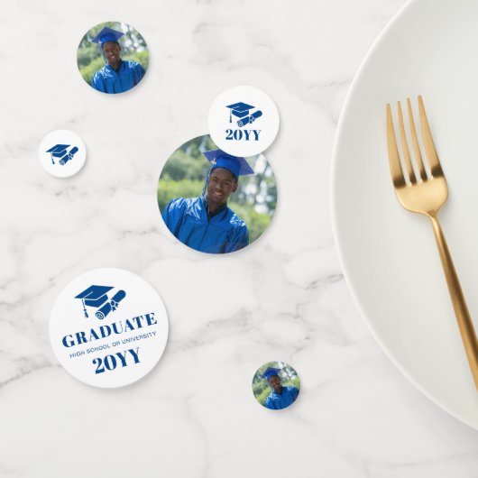 Moderne Gepersonaliseerde Afstudeerfoto's Confetti (Groep)