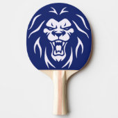 Moderne gepersonaliseerde Angry Lion Roaring Face  Tafeltennisbatje (Voorkant)