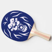 Moderne gepersonaliseerde Angry Lion Roaring Face  Tafeltennisbatje (Zijkant)