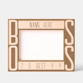 Moderne gepersonaliseerde baas gegraveerde lijstjes (Voorkant)
