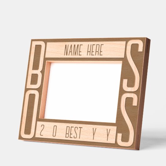 Moderne gepersonaliseerde baas gegraveerde lijstjes (Links)