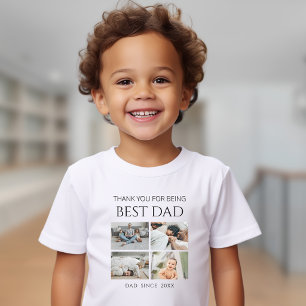 Moderne Gepersonaliseerde Beste Papa Foto Peuter T Kinder Shirts