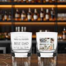 Moderne gepersonaliseerde beste papa whiskyglas