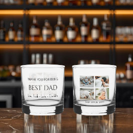 Moderne gepersonaliseerde beste papa whiskyglas whisky glas