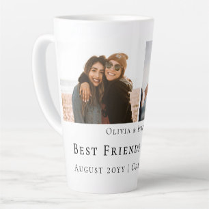 Moderne gepersonaliseerde beste vrienden voor alti latte mok