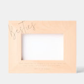 Moderne gepersonaliseerde Besties foto Gegraveerde Lijstjes (Voorkant)