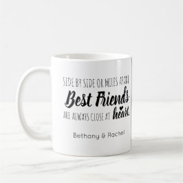 Moderne Gepersonaliseerde BFF Beste Vriend Script  Koffiemok