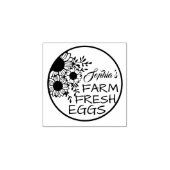 Moderne Gepersonaliseerde Boerderij Eigenaar Naam  Rubberstempel (Afrduk)