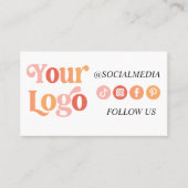 Moderne gepersonaliseerde boho kaart visitekaartje (Voorkant)