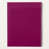 Moderne Gepersonaliseerde Bourgogne en Wijn Planner (Achterkant)