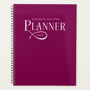 Moderne Gepersonaliseerde Bourgogne en Wijn Planner