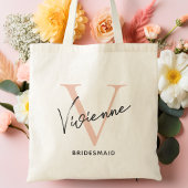 Moderne gepersonaliseerde bruidsmeisje Bachelorett Tote Bag