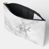 Moderne gepersonaliseerde bruidsmeisje monogram en etui (Open)