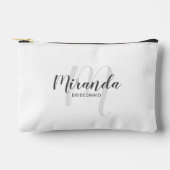 Moderne gepersonaliseerde bruidsmeisje monogram na etui (Voorkant)