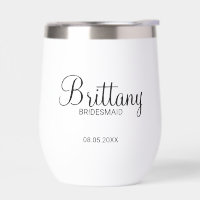 Moderne gepersonaliseerde bruidsmeisjes naam