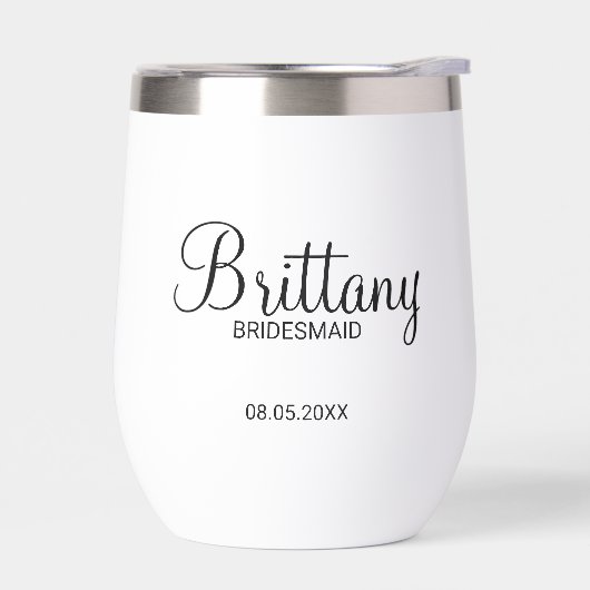 Moderne gepersonaliseerde bruidsmeisjes naam (Links)