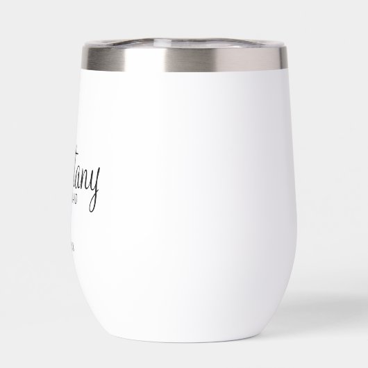 Moderne gepersonaliseerde bruidsmeisjes naam (Achterkant)