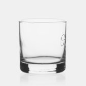 Moderne gepersonaliseerde bruidsmeisjes naam whisky glas (Rechts)