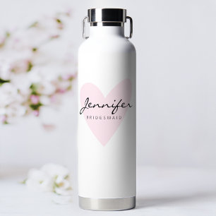 Moderne Gepersonaliseerde Bruidsmeisjesjurk Waterfles
