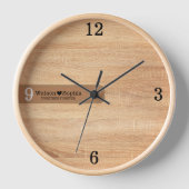 Moderne gepersonaliseerde bruiloft paar naam houte (Voorkant)