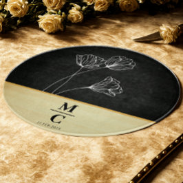 Moderne gepersonaliseerde bruiloft Verloving paar  Snijplank