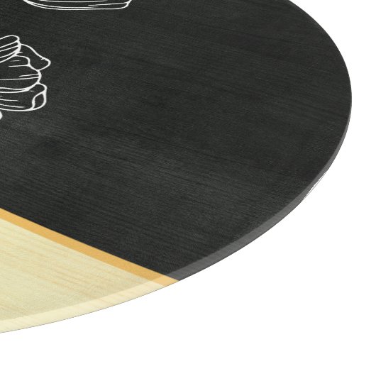 Moderne gepersonaliseerde bruiloft Verloving paar Snijplank (Hoek)