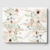 Moderne gepersonaliseerde bruiloften Boho pampasgr Gastenboek (Achterkant)