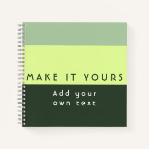 Moderne gepersonaliseerde citaatprint notitieboek