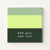 Moderne gepersonaliseerde citaatprint notitieboek (Achterkant)