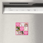 Moderne gepersonaliseerde collage met 6 foto's van magneet (Insitu (Vaatwasser))