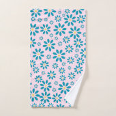 Moderne gepersonaliseerde Daisy Flower Initiaal ha Bad Handdoek (Handdoek)