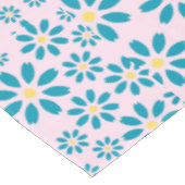 Moderne gepersonaliseerde Daisy Flower Initiaal Tafelkleed (Gekanteld)