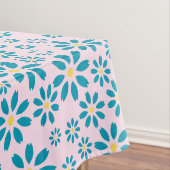 Moderne gepersonaliseerde Daisy Flower Initiaal Tafelkleed (Voorbeeld)