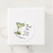 Moderne gepersonaliseerde dank u cocktail bruiloft bedankjes labels (In situ)