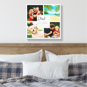 Moderne Gepersonaliseerde Definitie van Vader 4 Fo Canvas Afdruk (Insitu (Slaapkamer))